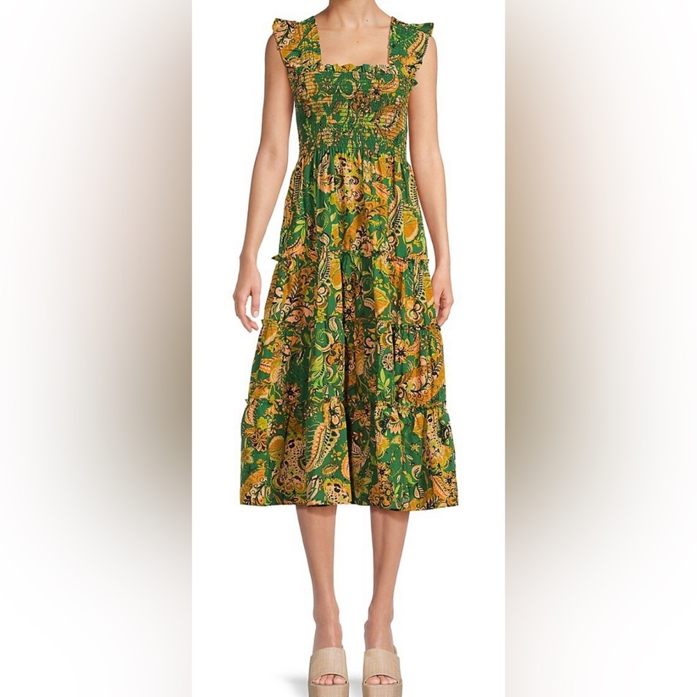 Anthropologie Kourt Women's Calypso Tiered Sundress